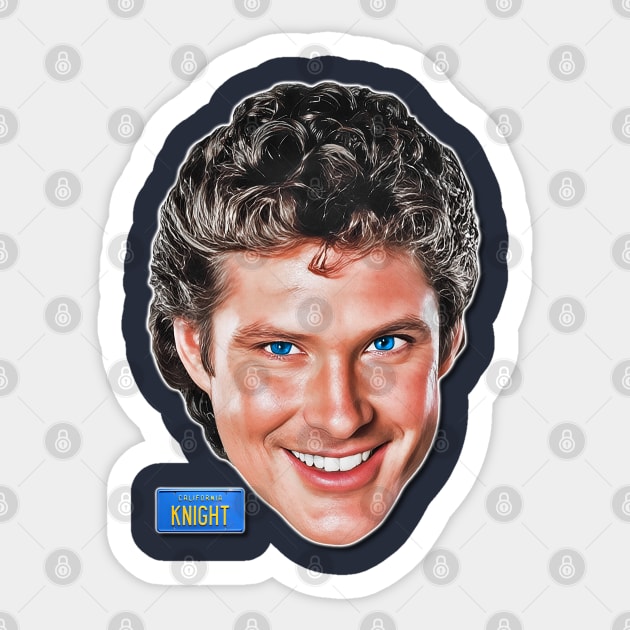 Michael Knight Sticker by darklordpug